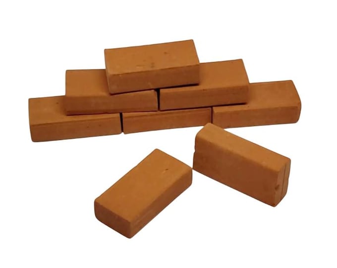 10pc Dollhouse Brickwork Porcelain Models - Micro Landscape DIY Dollhouse Accessories - Miniature Pretend Play Decoration