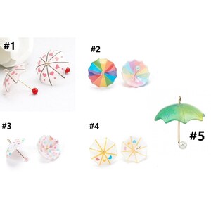 4PC Resin Charms Umbrella 20mm x 18mm- pls pick a color