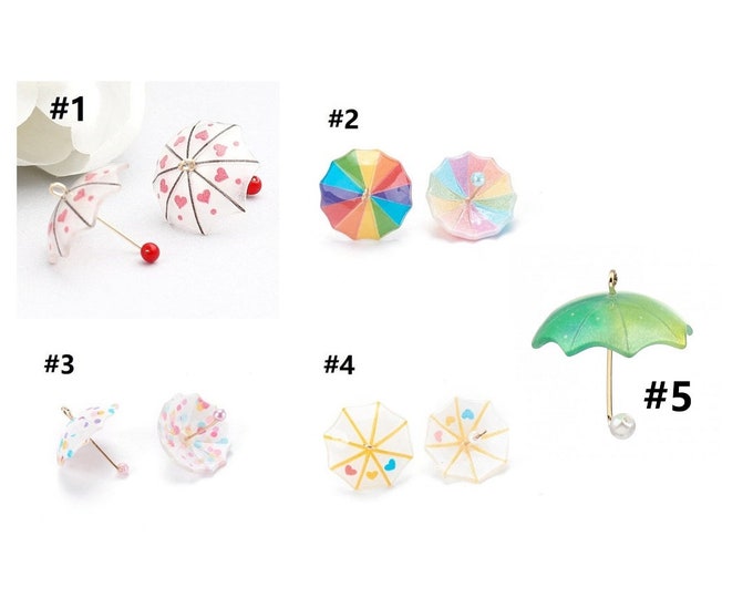 4PC Resin Charms Umbrella 20mm x 18mm- pls pick a color