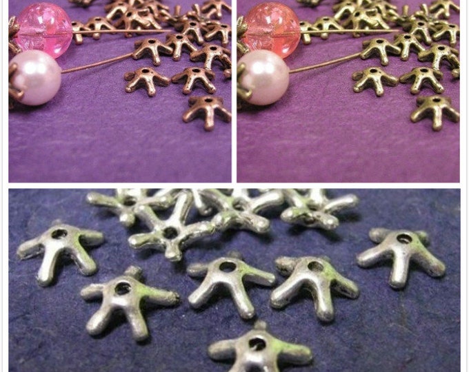24pc 9mm antique metal bead cap-pls pick  a color