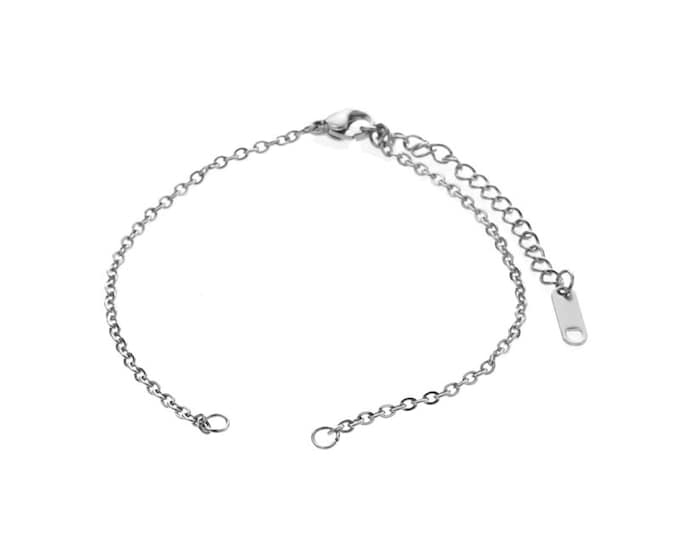 1pc  Stainless Steel Bracelet Adjustable 7 inches with 3 inches extension- Pls pick a color