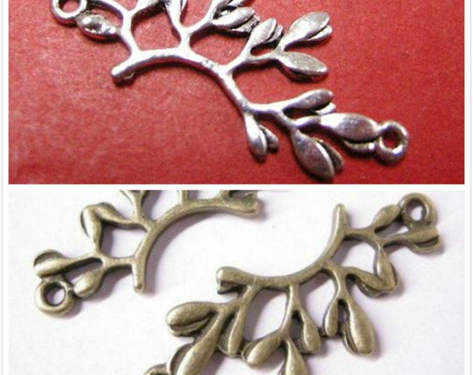 4pc antique finish metal alloy tree branch link-pls pick a color