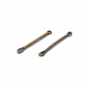 50pc 20mm antique bronze finish iron bar links-5142A
