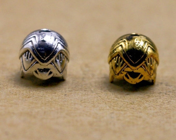 10pc 8.5x7mm metal dome shape bead caps-pls pick a color