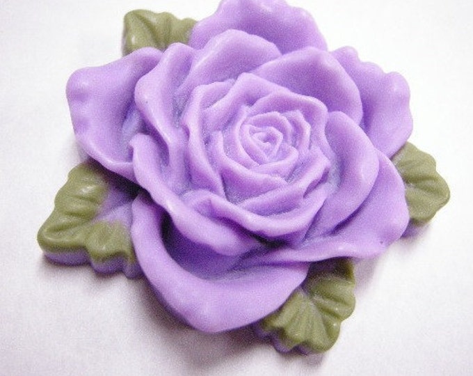 2pc 42mm resin flower large cabochon-379Y