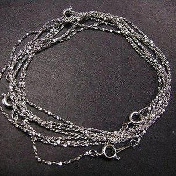 4 of 16 inch platina look nickel free chain-4187