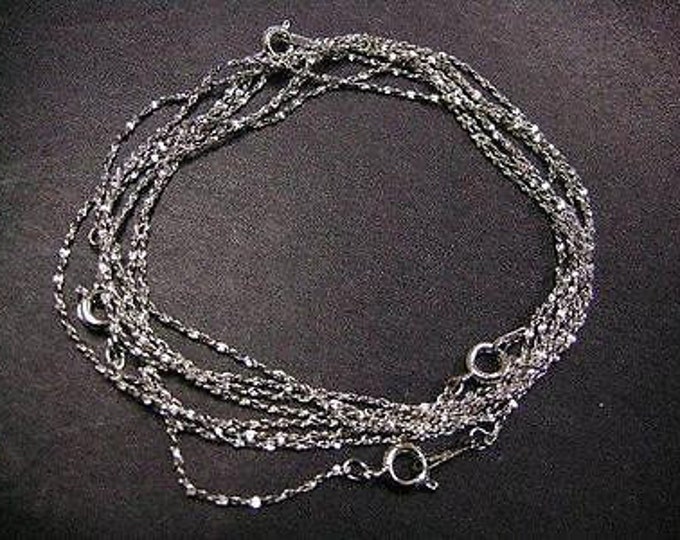 4 of 16 inch platina look nickel free chain-4187
