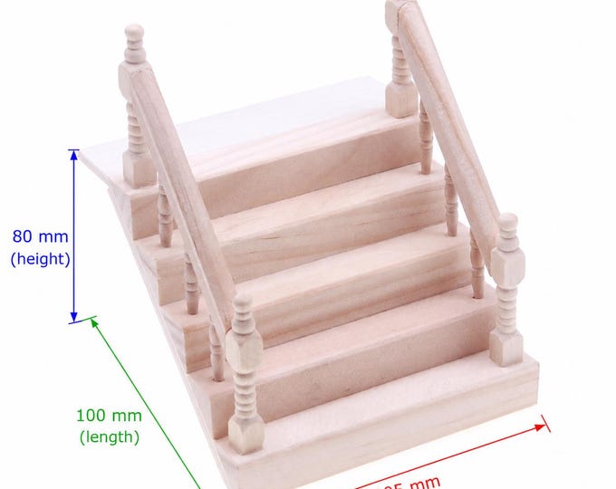 Miniature Wood Stairs, Micro Landscape Dollhouse Decoration
