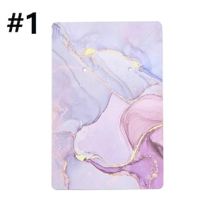 25 pièces, carton, papier, présentoir à bijoux, collier, boucles d'oreilles, cartes - 9 x 6 cm - veuillez choisir une couleur
