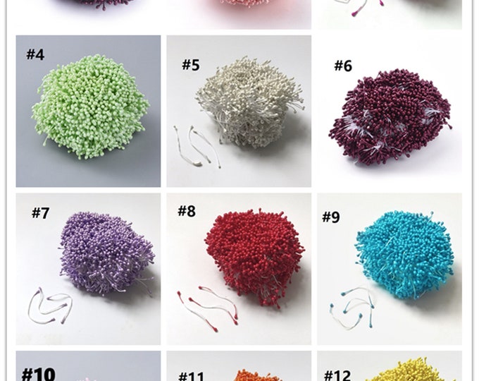 1600pcs Environmental Matte Gypsum Flower Core--pls pick a color