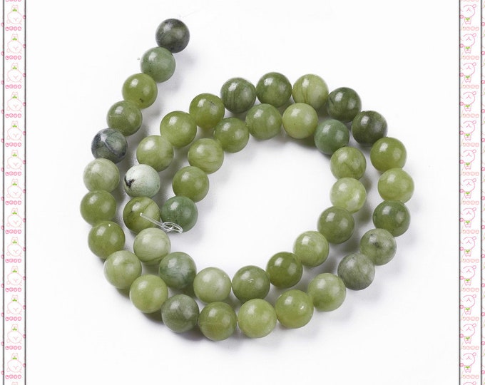 15 Inch Strand Of Dyed  TaiWan Jade Rounds round -pls select a size