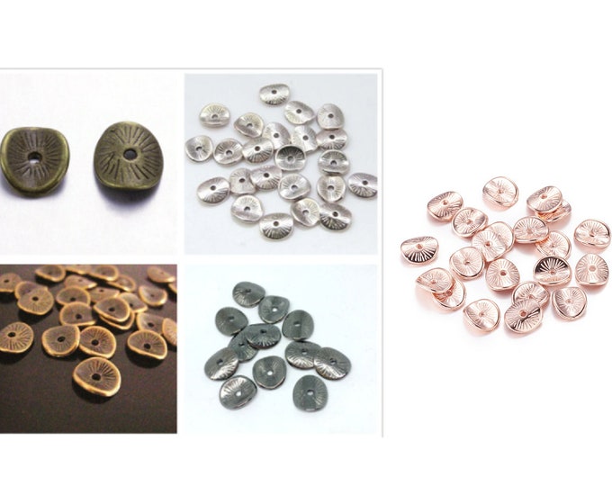 24pc 9.5x9mm antique  finish metal bead/spacers-pls pick a color