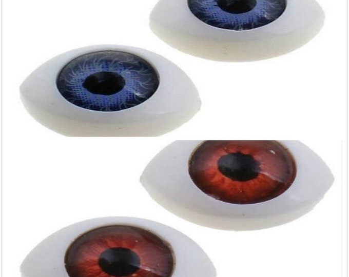 12pc 14x10mm resin eye cabochons-pls pick a color