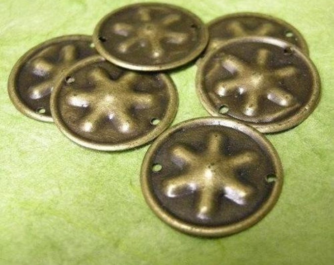 40pc antique bronze finish round metal connector-1318x2