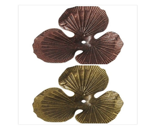 6PCS 40mm antique finish bead caps-pls pick a color