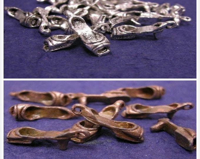 12pc 19x6mm antique finish metal lady high heel charms-pls pick a color
