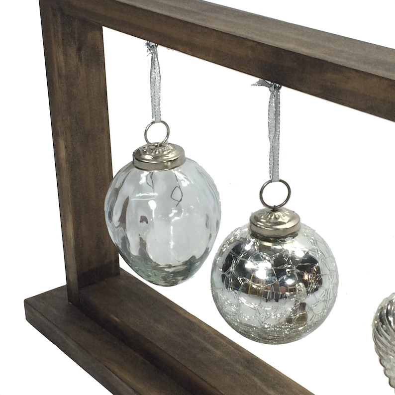 Rustic Stained Christmas Ornament Display/ornament Hanger Etsy