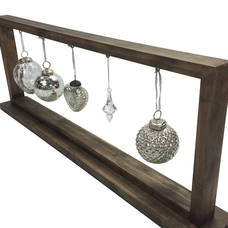 Rustic Stained Christmas Ornament Display/ornament Hanger Etsy