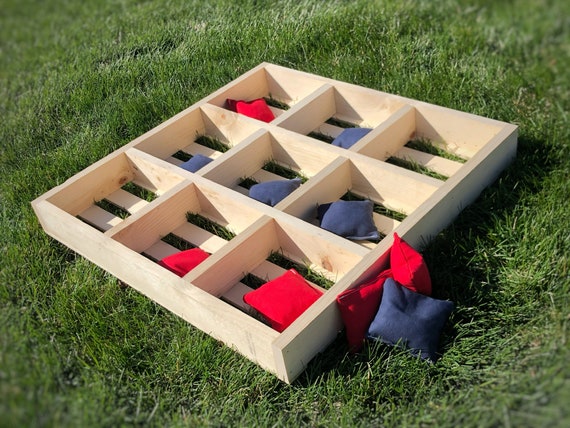 YardGames Outdoor Wood Tic-tac-toe with Case in the Party Games