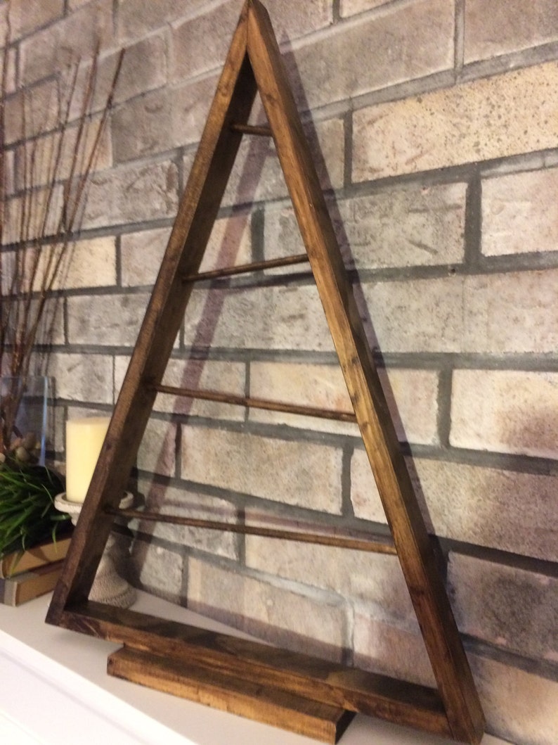 LARGE Rustic Stained Aframe Christmas Tree Ornament Display/ Etsy