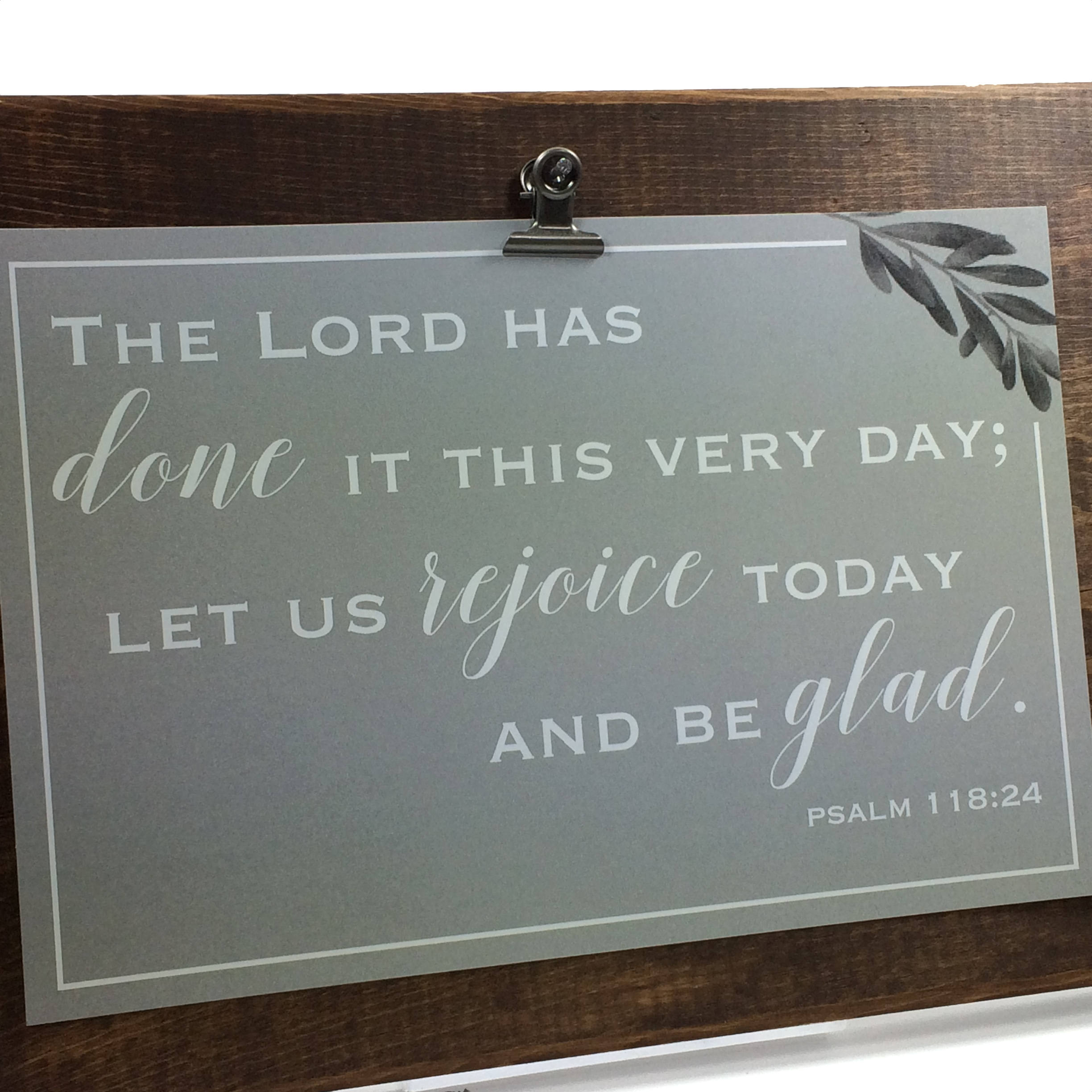 Bible Verse Rustic Wood Wall Art Decor Sign Salmo 11824 Etsy
