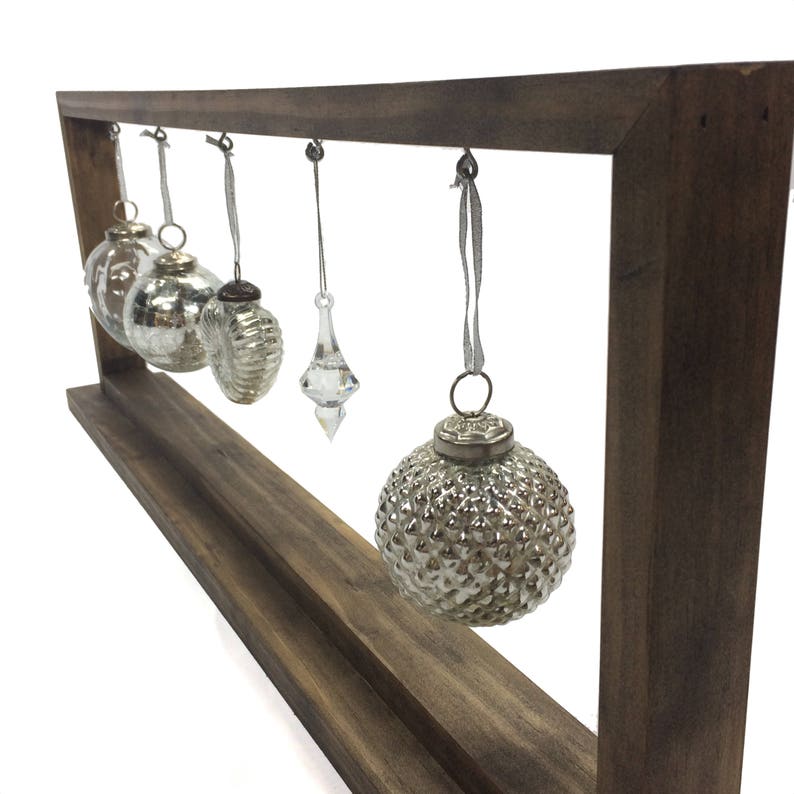 Rustic Stained Christmas Ornament Display/ornament Hanger Etsy