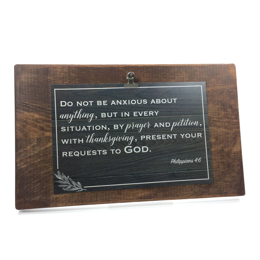 Bible Verse Rustic Wood Wall Art Decor Sign Philippians 4 6 Etsy Bible Verse Rustic Wood Wall Art Decor Sign Philippians 4 6 Etsy
