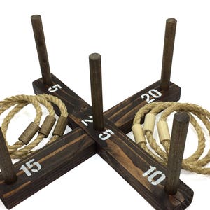 Rustic Ring Toss Outdoor Yard/Lawn Game with 6 Rings FREE U.S. shipping image 5