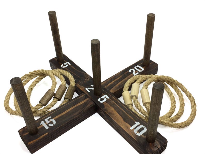 Rustic Ring Toss Outdoor Yard/Lawn Game with 6 Rings FREE U.S. shipping image 5