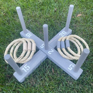 Rustic Ring Toss Outdoor Yard/Lawn Game with 6 Rings FREE U.S. shipping image 8