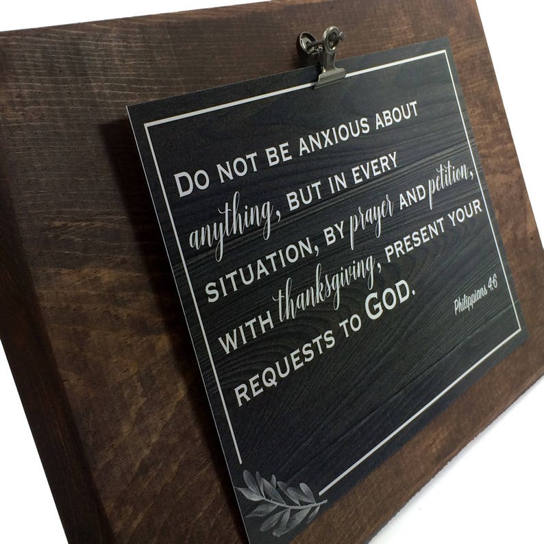 Rustic Wood Box Sign With Philippians 4:13 Bible Verse - 5x5 Inch Motivational Home Decor For Office, Shelf, Or As A Gift