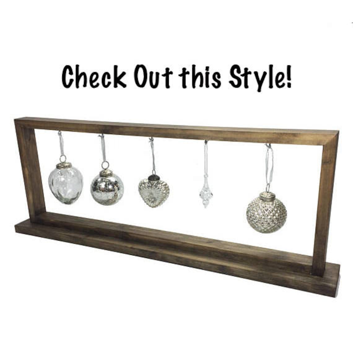 LARGE Rustic Stained Aframe Christmas Tree Ornament Display/ Etsy