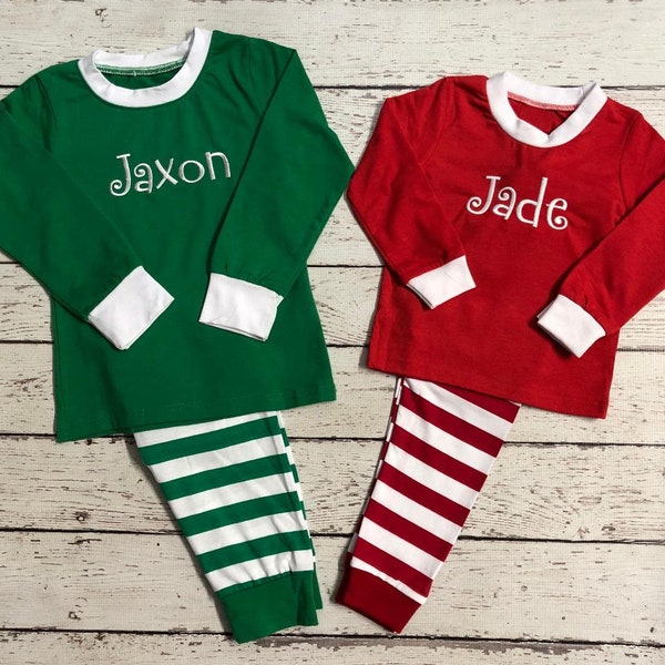 Monogram Christmas Pajamas