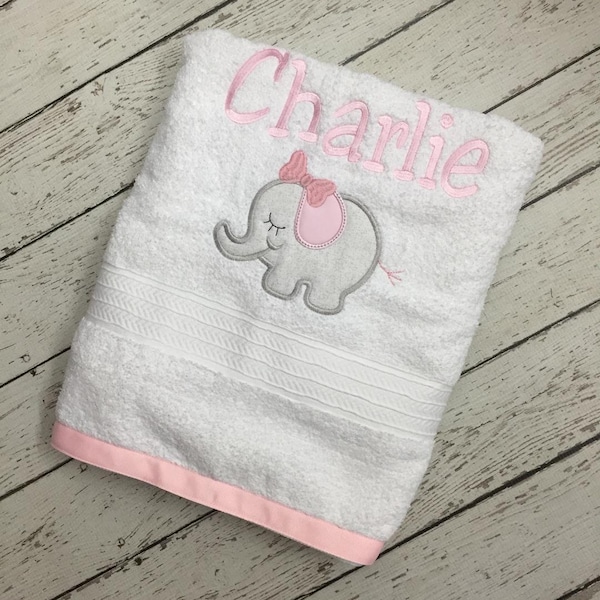 Girl Bath Towel Etsy