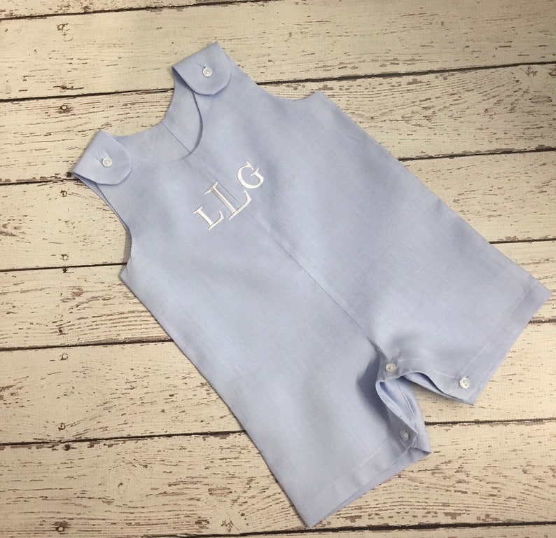 GeeGee Half Button V-Neck Linen Romper