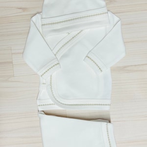 Take Me Home Outfit Cream (Layette Wear) Name or Initial Included!