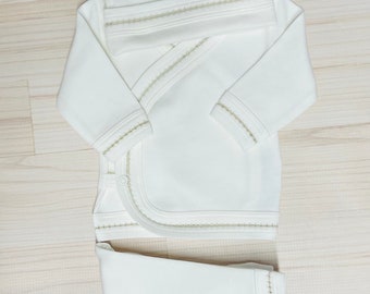 Take Me Home Outfit Cream (Layette Wear) Name or Initial Included!