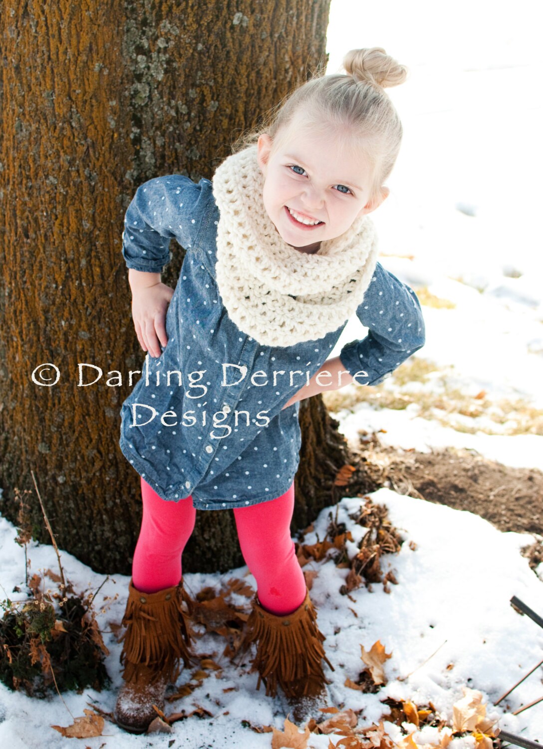 Double Wrap Infinity Scarf Pattern for Adults and Children PDF Etsy