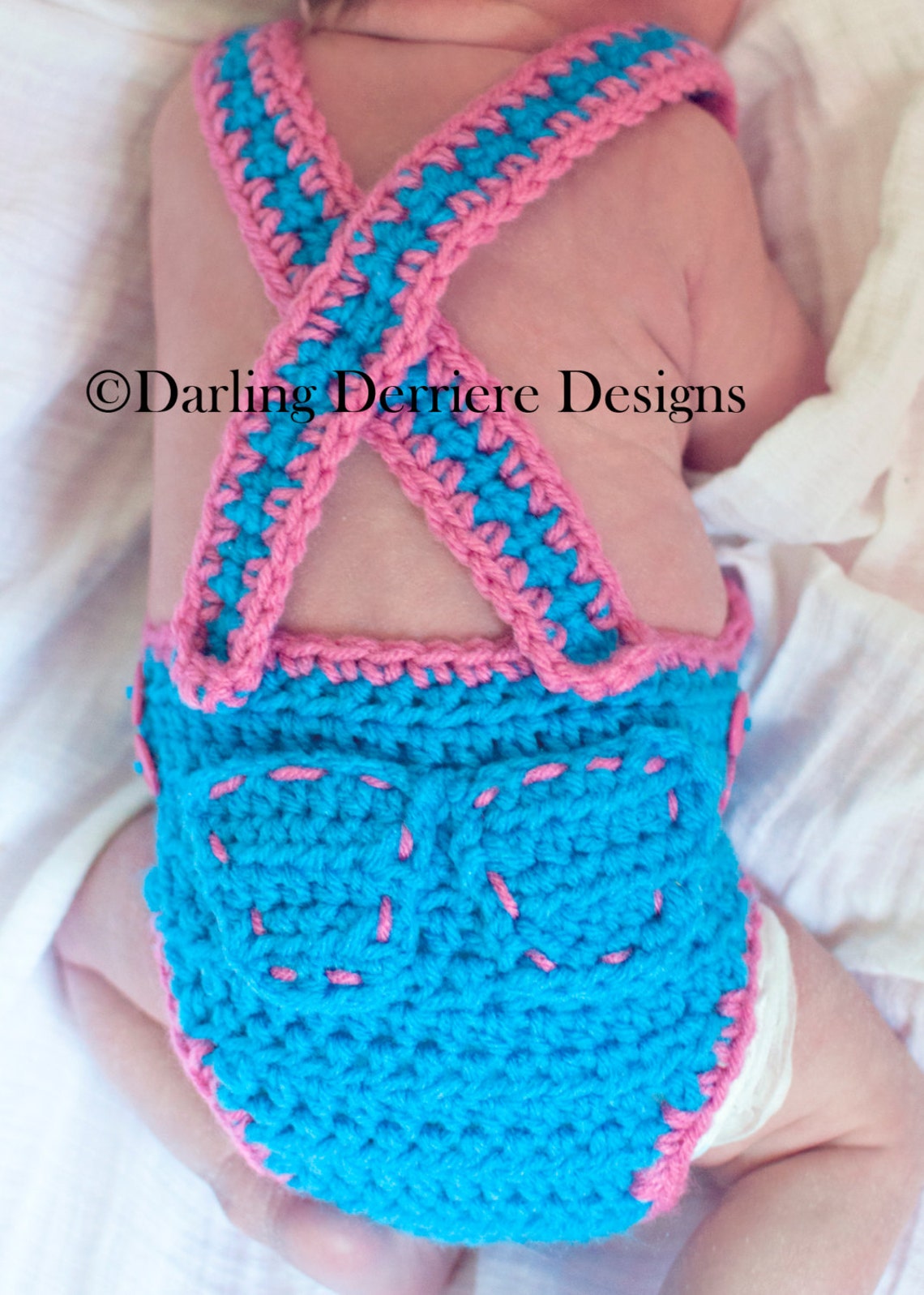 Instant Download PDF Baby Crochet Diaper Cover Overalls Etsy