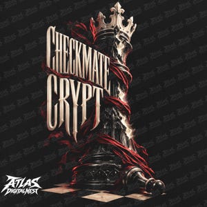 Koszulka z gotyckimi szachami Checkmate Crypt Oversized