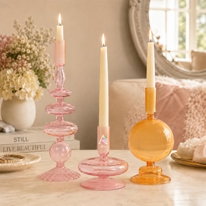 Kerzenständer aus glas