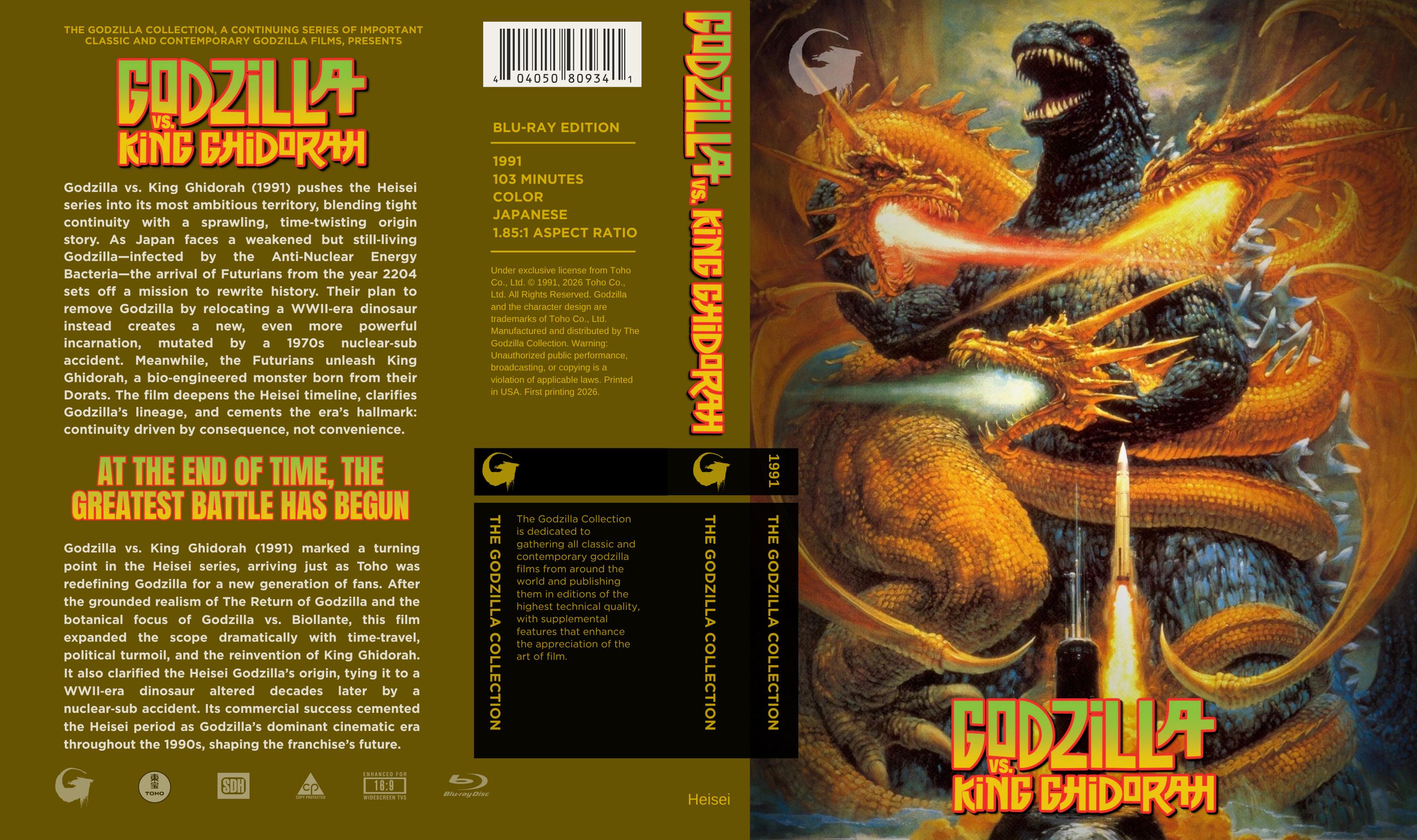 Godzilla Vs King Ghidorah Blu Ray - Etsy
