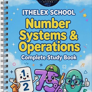 Number Systems & Operations: 100 Practice Problems with Step-by-Step Solutions, Real Math Notation, Instant Download