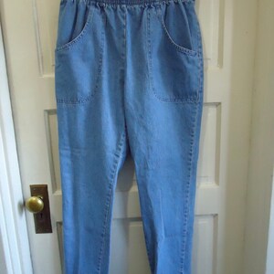 Cascade blue jeans elastic waist sales