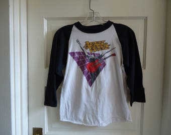 Vintage 80s APRIL WINE Raglan Tour T Shirt sz XS