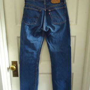 Vintage 80s LEVI 501 Classic Fit Buttonfly Denim Jeans Great Condition Made In USA sz 28&quot; Waist X 30&quot; Length