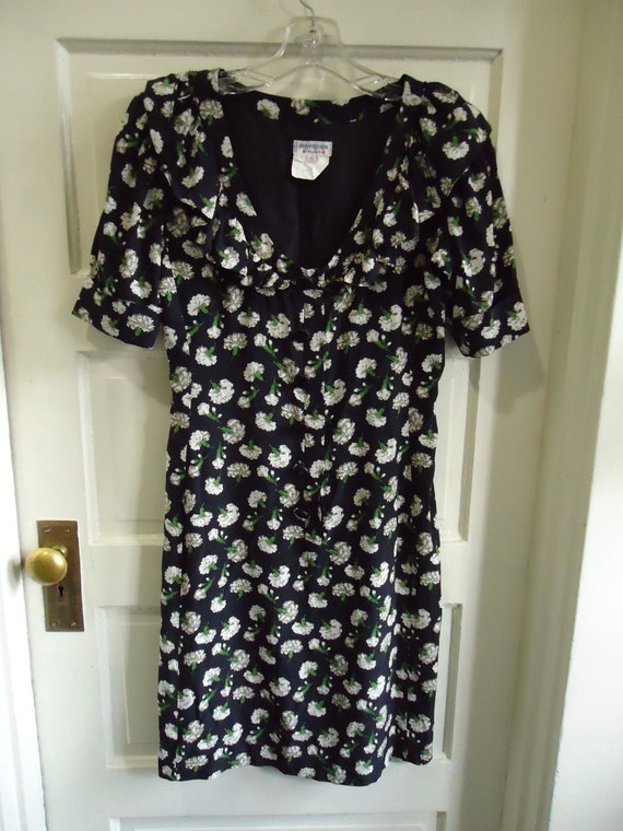【SEAL限定商品】 Vintage Floral Silk Gauche Rive YSL Laurent Saint Yves 90s ワンピース