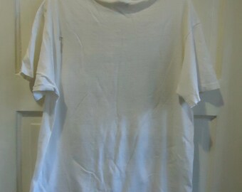 Vintage 90s Ken Brown Pop Art Graphic Print Trashed T Shirt Sz S/M