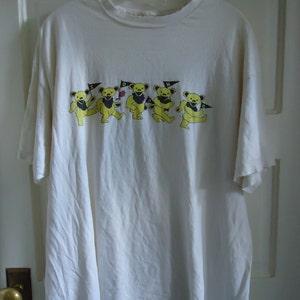 Vintage 80s/90s GRATEFUL DEAD Dancing Bear Parking Lot T Shirt sz L/XL