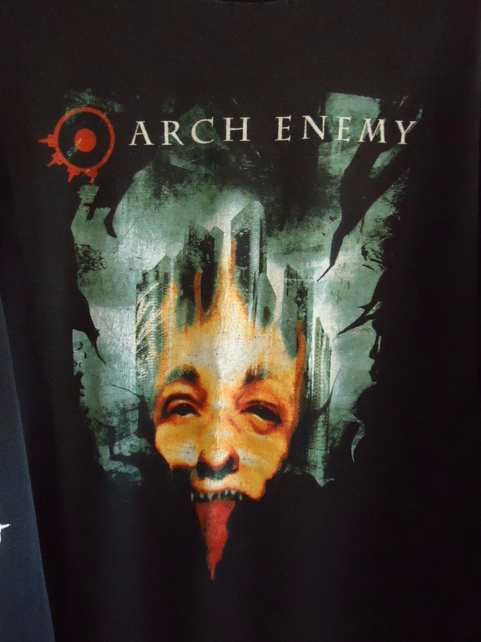 Vintage 90s ARCH ENEMY Long Sleeve Authentic Band Shirt All Cotton